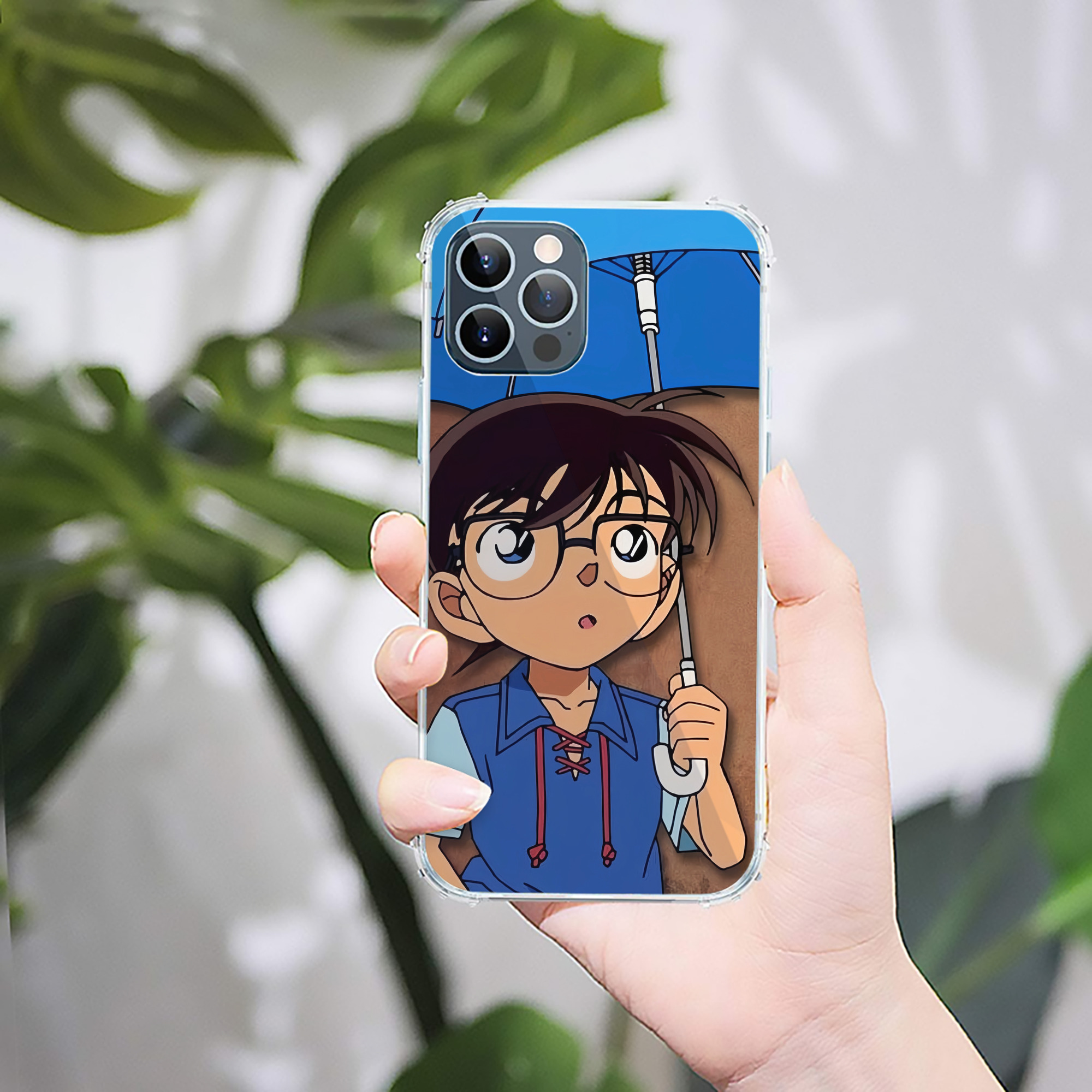 （画像用） 名探偵コナン Detective Conan 【iPhone 12シリーズ対応】透明スマホケース（クリアソフトケース）